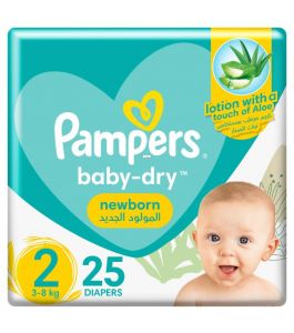 Pampers Size (2) Small3 6 Kg 3 8 Kg Carry Pack 25 Diapers