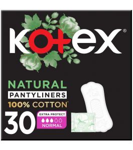 KOTEX LINERS COTTON NORMAL 30LINE