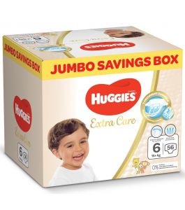 Huggies Extra Care Size 6 15 plus kg Jumbo Box 56 Diapers