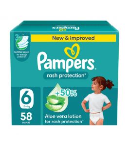 Pampers Size 6 Jumbo Box 58 Diapers