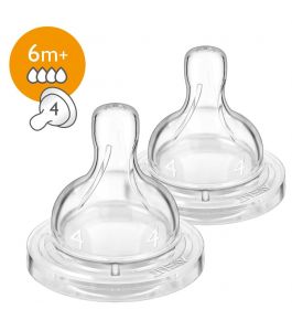 Philips Avent CLASSIC CLASSIC PLUS TEATS 4 HOLE X2