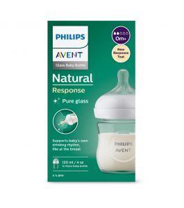Philips Avent NATURAL 2.0 FEEDING  BOTTLE GLASS 120ML X1