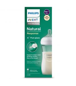 Philips Avent NATURAL 2.0 FEEDING  BOTTLE GLASS 240ML X1
