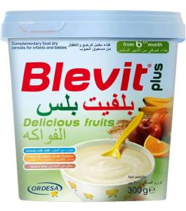 Blevit Plus Baby Cereals And Fruits With Milk 300g