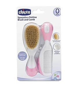chicco brush and comb pink