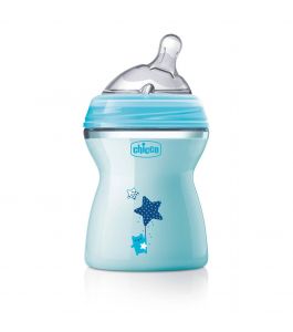 CHICCO NATURALFEELING FBOTTLE 2MPlus 250ML BLUE COL