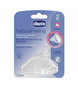 chicco treat natural feeling 2M plus F medium   new