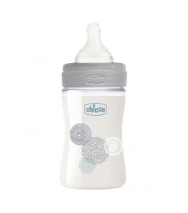CHICCO BOTTLE WB GLASS UNI 150 SLOW SIL