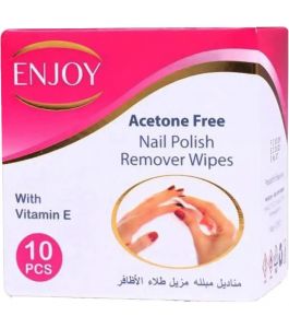 Enjoy Acetone Wipes 10 Pcs