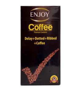 Enjoy condoms 12 pack coffee