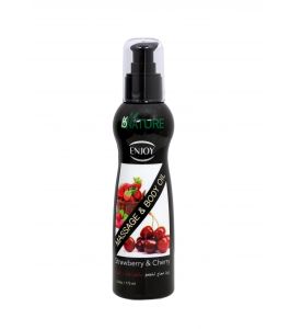 Enjoy Strawberry and Cherry Massage Oil 175 Ml