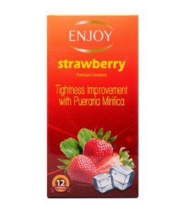 Enjoy condoms 12 pack strawberry