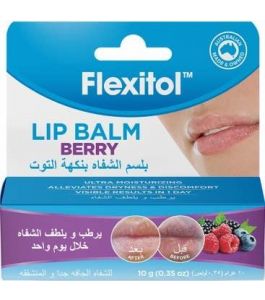 FLEXITOL 10 GM LIP BALM BERRY