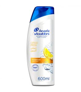 Head and Shoulders Shampoo Citrus Fresh Greasy Hair 600 ml