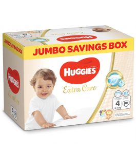Huggies Extra Care Size 4 8 14 kg Jumbo Box 90 Diapers