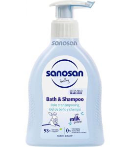 SANOSAN BABY BATH  and SHAMPOO 200 ML