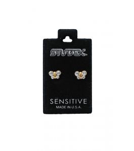 STUDEX EARSTD S2004 SENS GP BUTTERFLY APR CRY. (12)