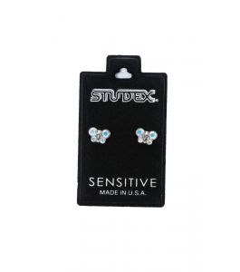 STUDEX EARSTD S2015W SENS STNLS BUTTERFLY AB CRY (2)