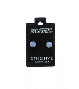 STUDEX EARSTD S5339W SENS STNLS 6MM FIREBALL LIGHT SAPP (8)