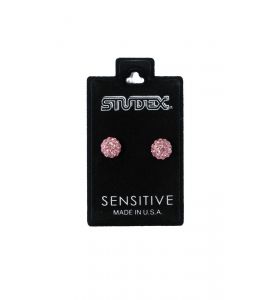 STUDEX EARSTD S5340W SENS STNLS 6MM FIREBALL LIGHT ROSE (3)