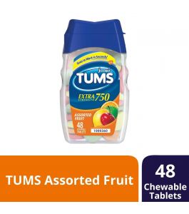 Tums Extra Strength 750Mg 48 Chewable Tablets