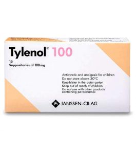 Tylenol 100 Mg Suppository 10Pcs