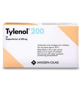 Tylenol 200 Mg Suppository 10Pcs